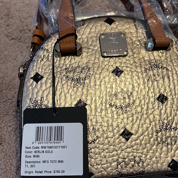 Last one! MCM gold color mini crossbody bag $780+ tax - Picture 13 of 13